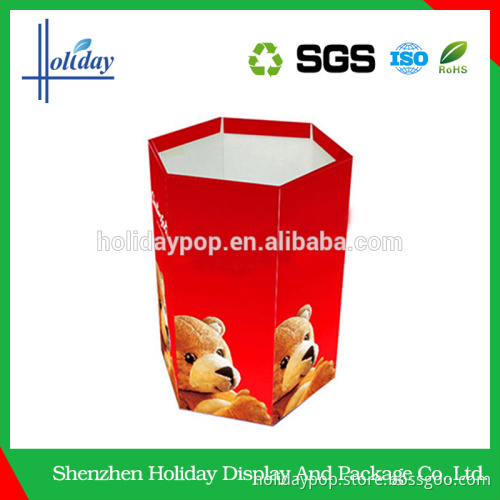 Concise design corrugated retail dump bins display